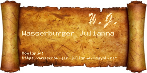 Wasserburger Julianna névjegykártya