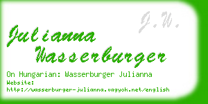 julianna wasserburger business card